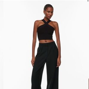 Aritzia Sculpt Knit Criss Cross Tank 2XS